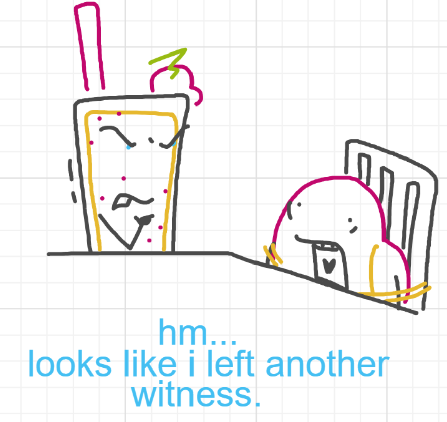 A panel from Murder On The What, episode six of the Board Boards object show by Furretwalk/WalkingFurret.