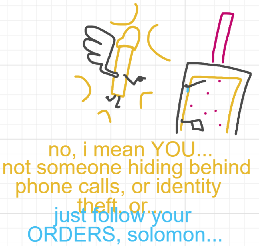 A panel from Murder On The What, episode six of the Board Boards object show by Furretwalk/WalkingFurret.