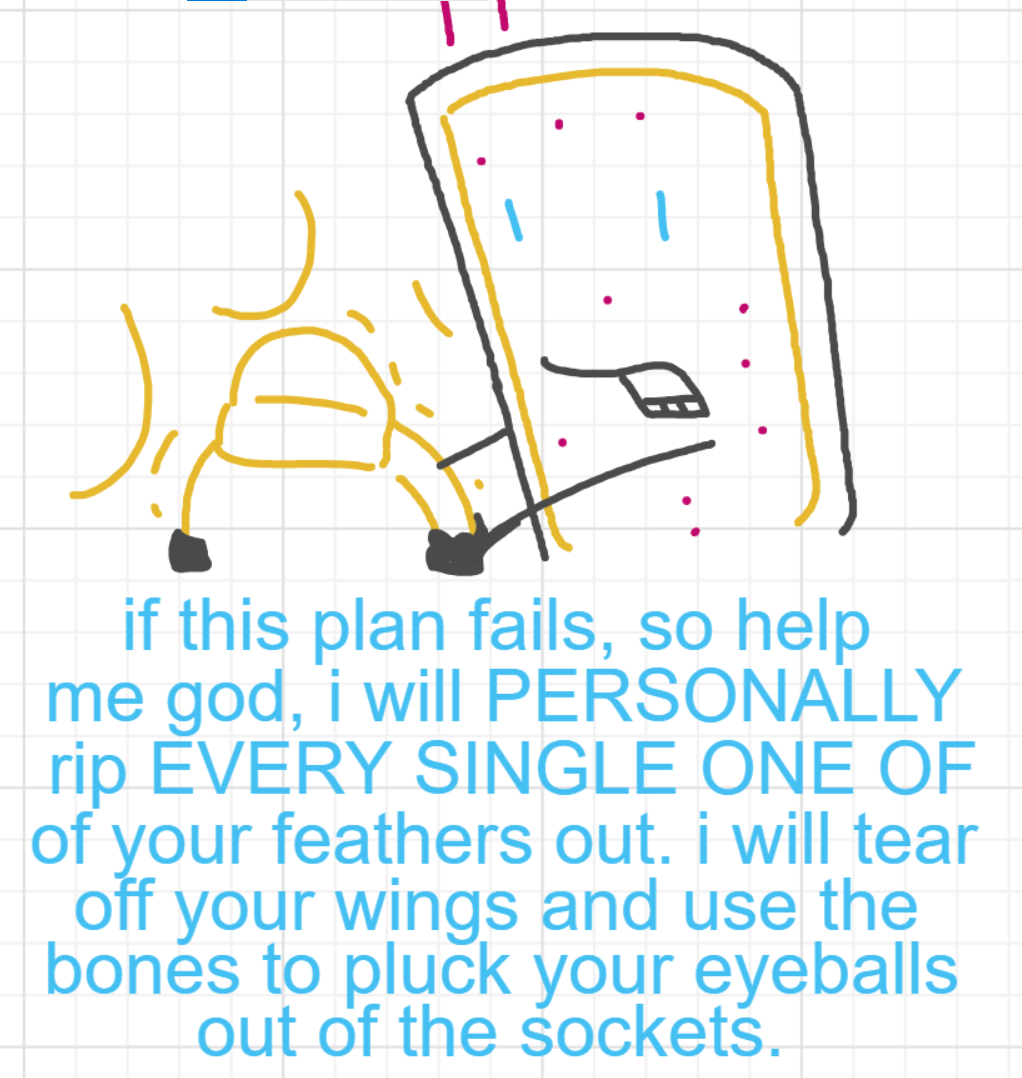 A panel from Murder On The What, episode six of the Board Boards object show by Furretwalk/WalkingFurret.