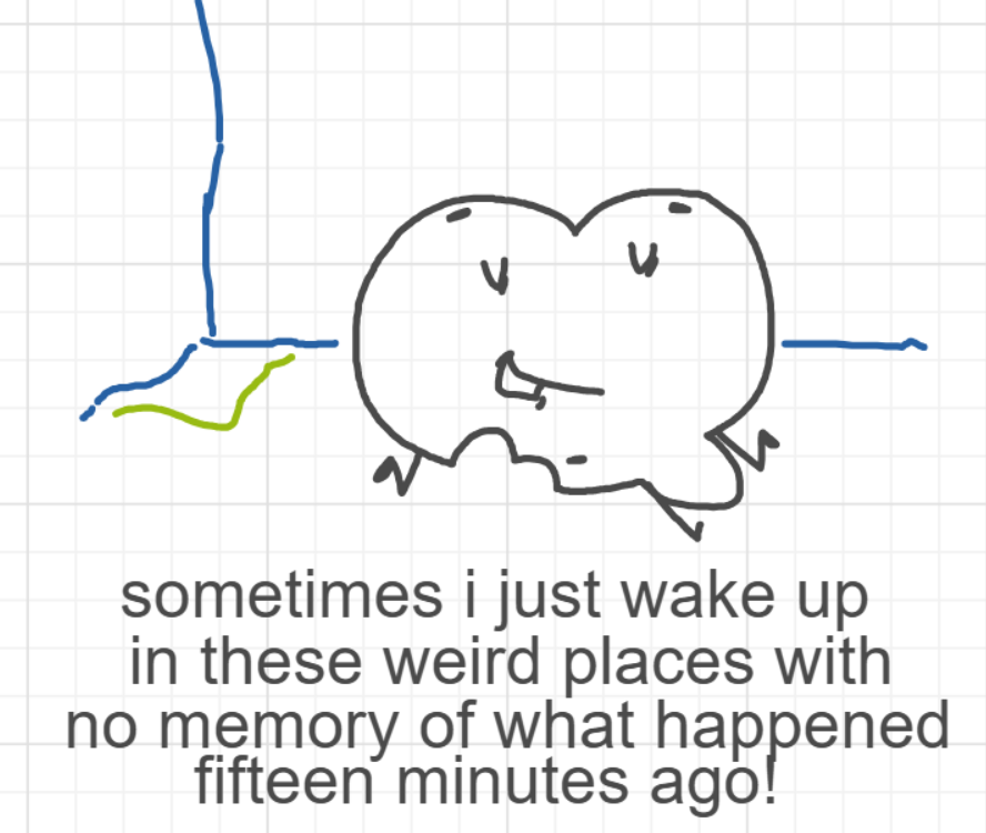 A panel from Murder On The What, episode six of the Board Boards object show by Furretwalk/WalkingFurret.
