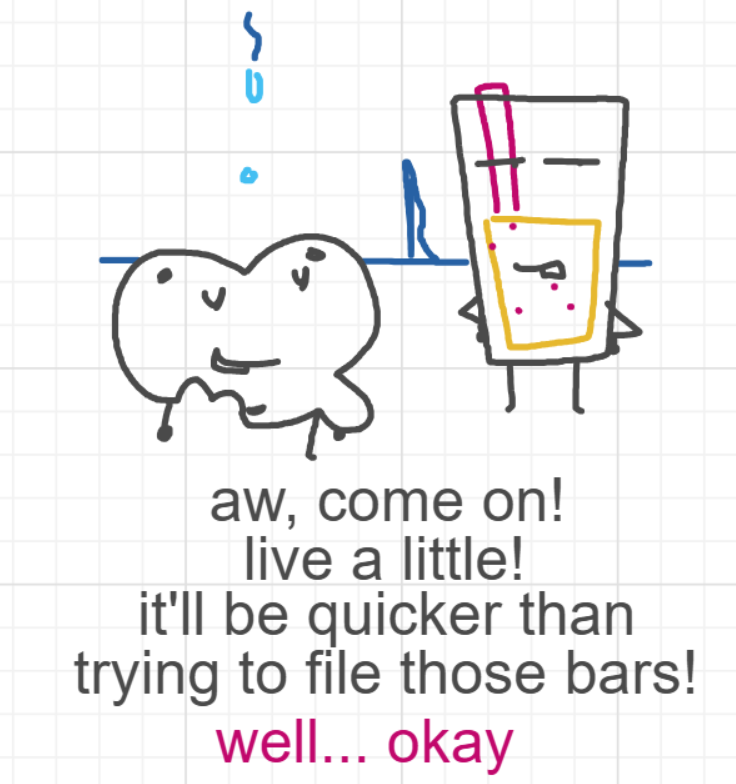 A panel from Murder On The What, episode six of the Board Boards object show by Furretwalk/WalkingFurret.