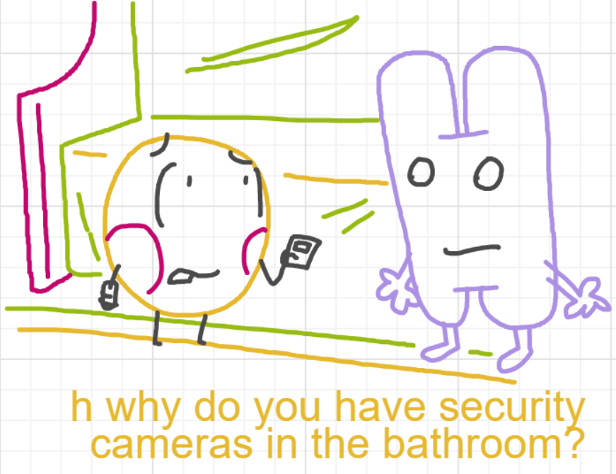 A panel from Murder On The What, episode six of the Board Boards object show by Furretwalk/WalkingFurret.
