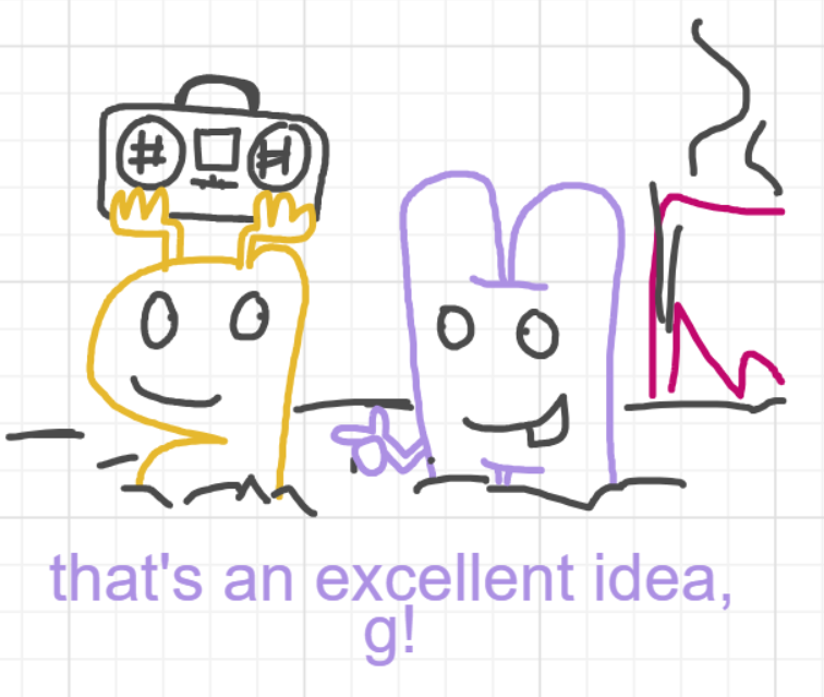 A panel from Murder On The What, episode six of the Board Boards object show by Furretwalk/WalkingFurret.