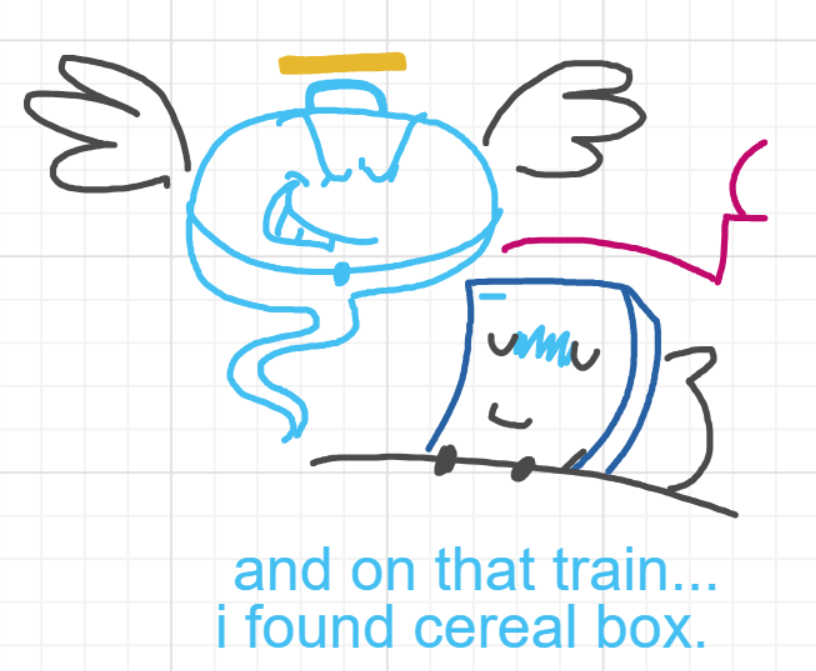 A panel from Murder On The What, episode six of the Board Boards object show by Furretwalk/WalkingFurret.