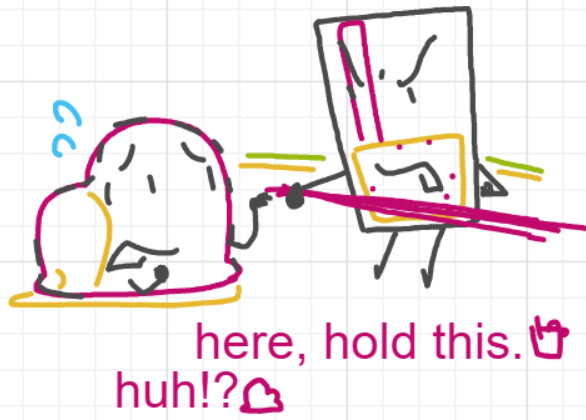 A panel from Murder On The What, episode six of the Board Boards object show by Furretwalk/WalkingFurret.