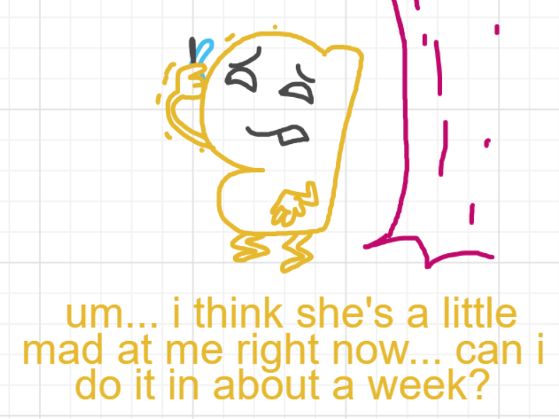 A panel from Murder On The What, episode six of the Board Boards object show by Furretwalk/WalkingFurret.