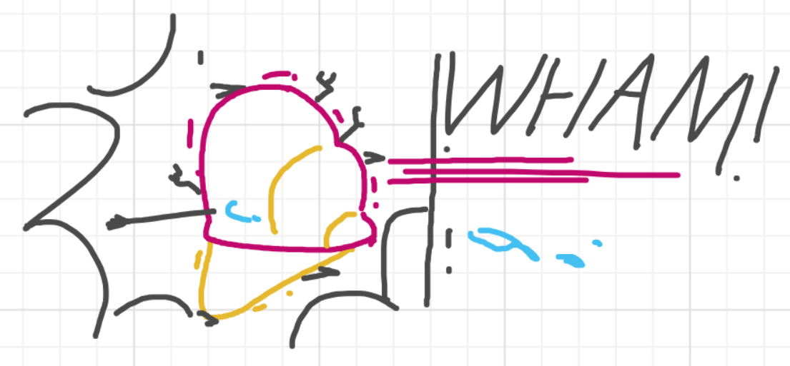 A panel from Murder On The What, episode six of the Board Boards object show by Furretwalk/WalkingFurret.
