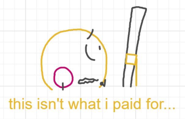 A panel from Murder On The What, episode six of the Board Boards object show by Furretwalk/WalkingFurret.