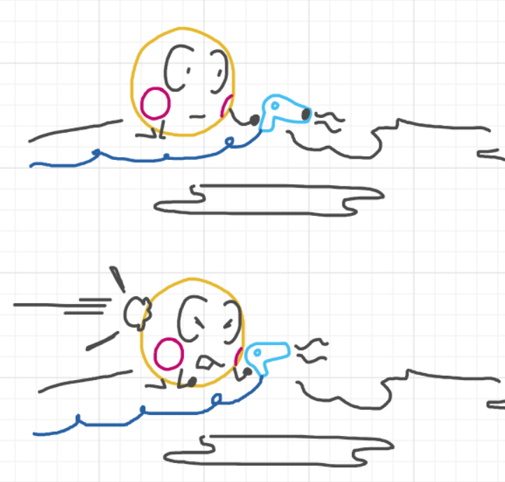 A panel from Ready Oar Knot, episode three of the Board Boards object show by Furretwalk/WalkingFurret.