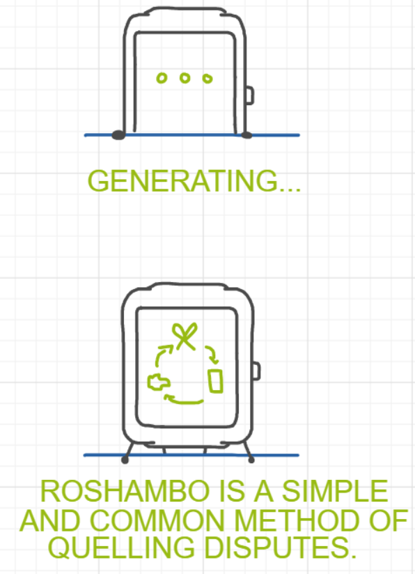 A panel from What's The Point, episode five of the Board Boards object show by Furretwalk/WalkingFurret.