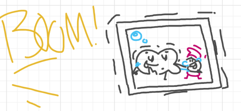 A panel from the LOST EPISODE of BOARD BOARDS...